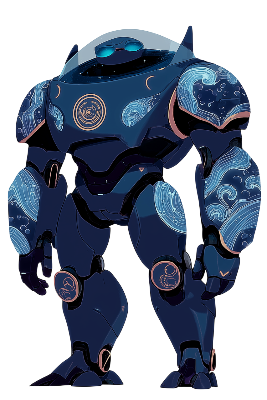 Subscriber Zero AURORA character and mech concept art